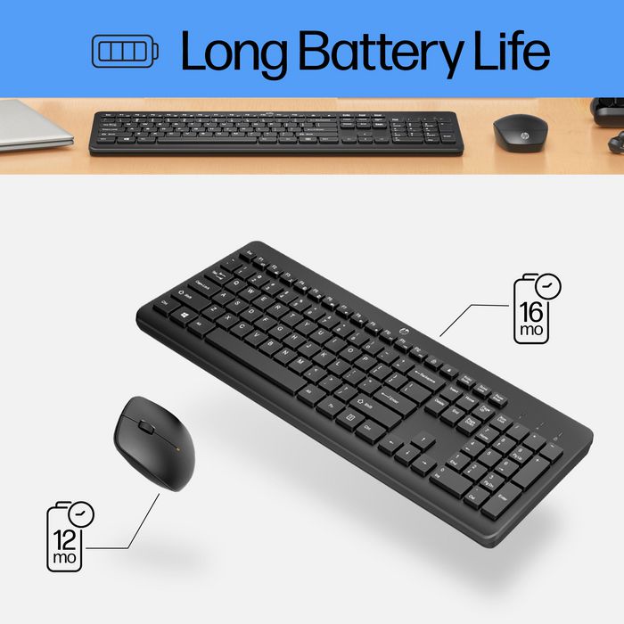 HP 230 Wireless Keyboard Black - NOR Blanco HP 230 Wireless Keyboard Black - NOR Blanco