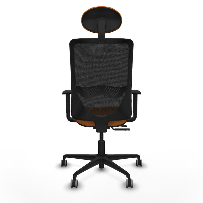 PIQUERAS Y CRESPO Silla de oficina Zulema Naranja/Negro con mecanismo Sincro/Traslack PIQUERAS Y CRESPO Silla de oficina Zulema Naranja/Negro con mecanismo Sincro/Traslack