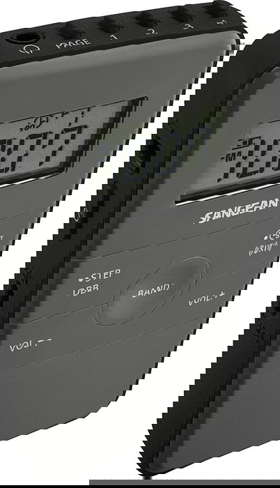 SANGEAN Radio Digital Recargable con Sintonía Automática, Indicador RF y Botones Bloqueados