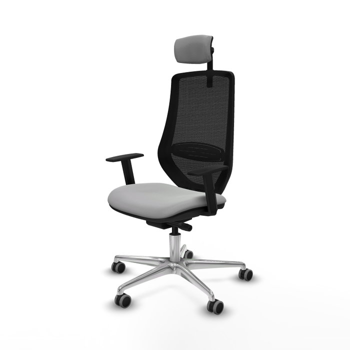PIQUERAS Y CRESPO Silla de oficina Mardos con mecanismo Sincro/Traslack, Gris claro y Negro PIQUERAS Y CRESPO Silla de oficina Mardos con mecanismo Sincro/Traslack, Gris claro y Negro
