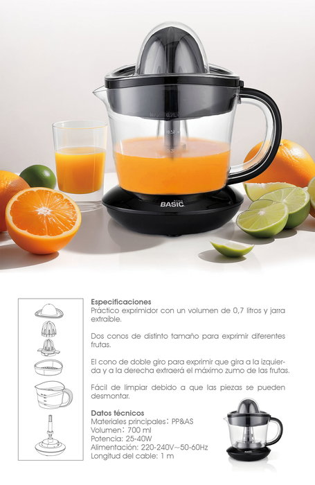 Inde Exprimidor 25W-40W 700ml (6 Unidades) Inde Exprimidor 25W-40W 700ml (6 Unidades)