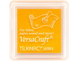 Tsukineko VERSACRAFT Almohadilla de Tinta Textil Amarillo Saffron 33x33mm