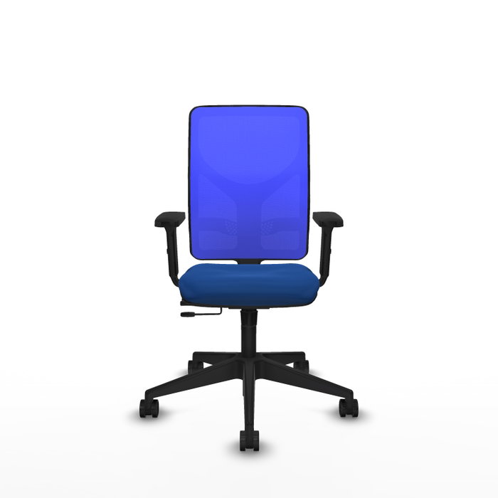 PIQUERAS Y CRESPO Silla de oficina Motilla Azul con mecanismo Sincro/Traslack