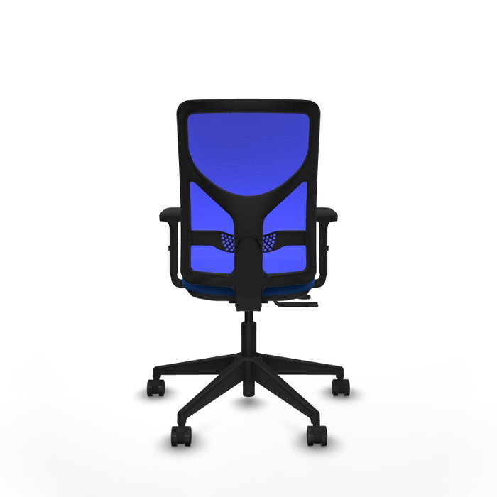 PIQUERAS Y CRESPO Silla de oficina Motilla Azul con mecanismo Sincro/Traslack