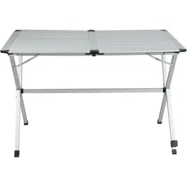 Gap Mesa Plegable 696792, Estructura Plegable con Bandeja Enrollable de Aluminio, 110 x 70 x 70 cm