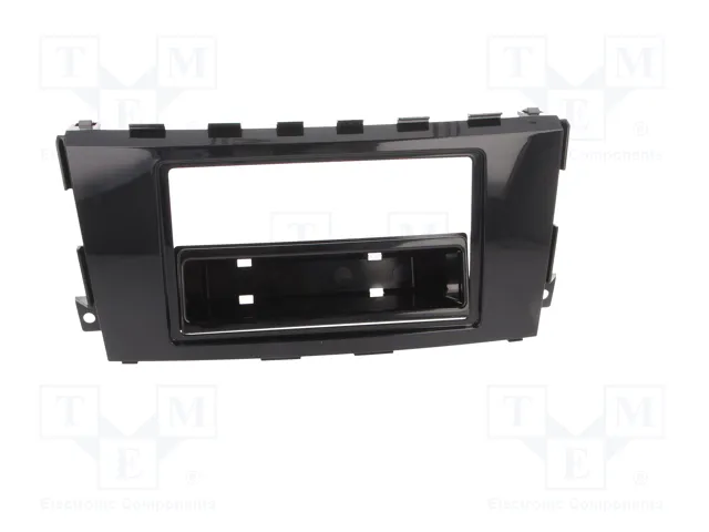 METRA Bastidor de montaje de radio Nissan 1 DIN brillo gris