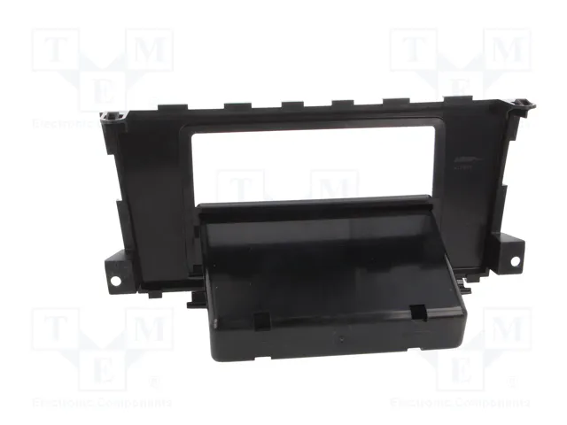 METRA Bastidor de montaje de radio Nissan 1 DIN brillo gris