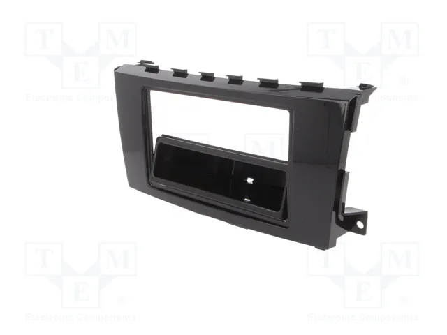 METRA Bastidor de montaje de radio Nissan 1 DIN brillo gris