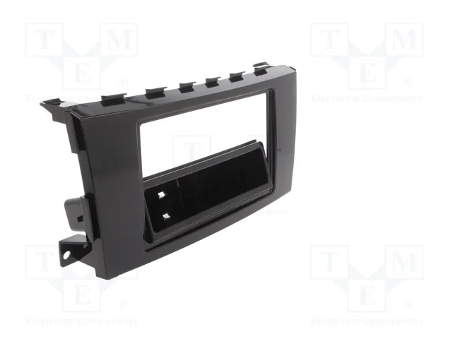 METRA Bastidor de montaje de radio Nissan 1 DIN brillo gris