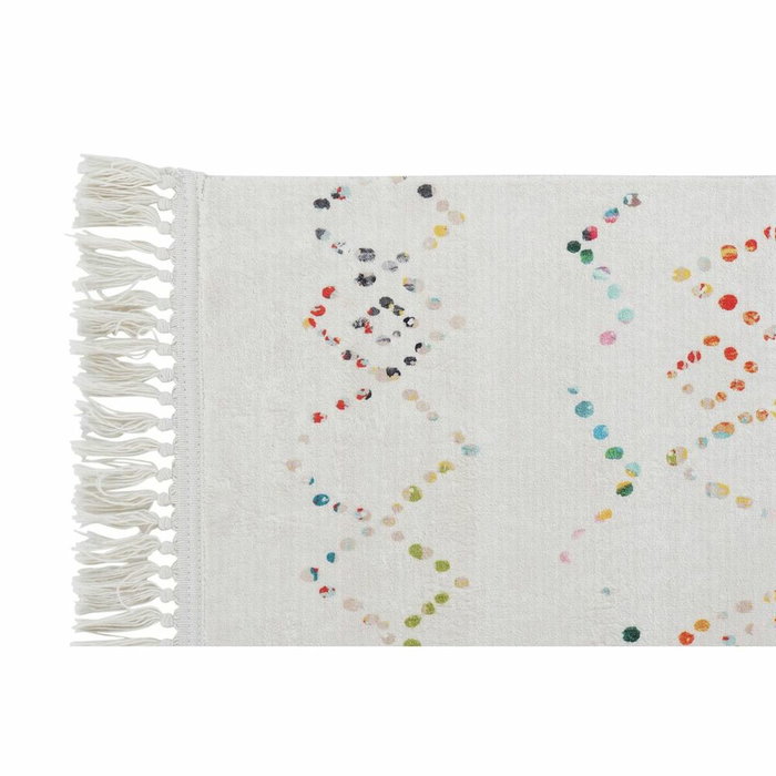 DKD Home Decor Alfombra de Poliéster con Diseño de Rombos Multicolor 200x290x0,7 cm