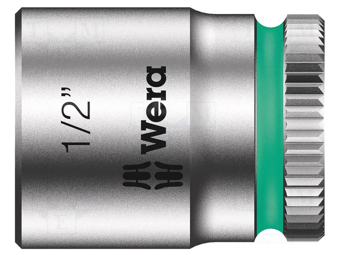 WERA Vaso de 6 ángulos de 23mm con conector HEX 1/2 pulgada y asiento de 1/4 pulgada WERA Vaso de 6 ángulos de 23mm con conector HEX 1/2 pulgada y asiento de 1/4 pulgada