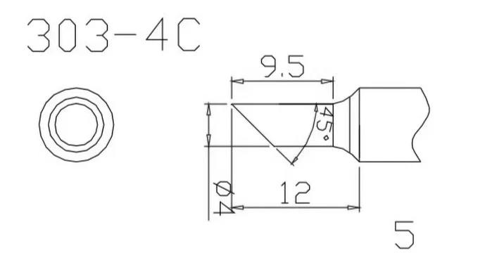 QUICK Punta de horma de 4mm QUICK Punta de horma de 4mm