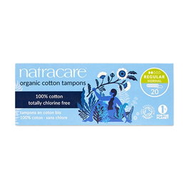 Natracare Tampón Regular sin Aplicador 20 unidades 100% Algodón Orgánico