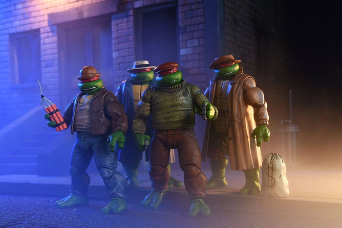 Las Tortugas Ninja Pack de 4 Figuras Gangster Turtles 18 cm Las Tortugas Ninja Pack de 4 Figuras Gangster Turtles 18 cm