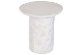 DKD Home Decor Mesita Auxiliar de Madera Blanca