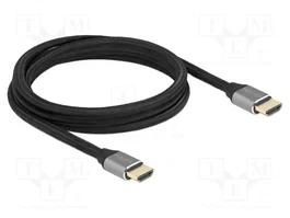 DeLOCK Cable HDMI Ultra High Speed 48 Gbps 8K 60 Hz 2 m Gris