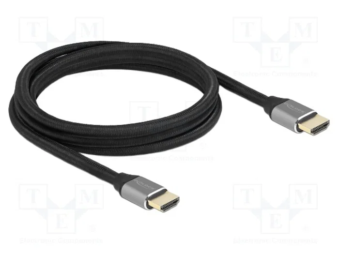 DeLOCK Cable HDMI Ultra High Speed 48 Gbps 8K 60 Hz 2 m Gris DeLOCK Cable HDMI Ultra High Speed 48 Gbps 8K 60 Hz 2 m Gris