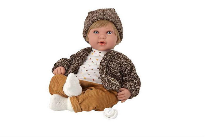 Muñecas Arias Muñeca Iria Marron 45cm con Mecanismo de 14 Sonidos (Magnetico y Try Me) Muñecas Arias Muñeca Iria Marron 45cm con Mecanismo de 14 Sonidos (Magnetico y Try Me)