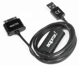 Approx Cable USB 2.0 de 1 m, USB A a Samsung 30 pines, Negro Approx Cable USB 2.0 de 1 m, USB A a Samsung 30 pines, Negro