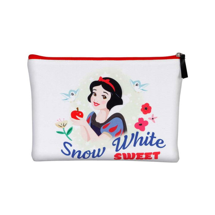 Disney Blancanieves Neceser Bolsa de Aseo Soleil Sweet para Playa, 1 Compartimento, Cierre Cremallera, Poliéster, Blanco, 3L