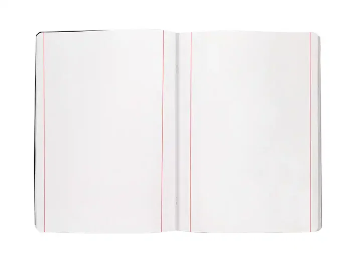 Liderpapel Libreta tapa negra A5 de 80 hojas lisas con doble margen