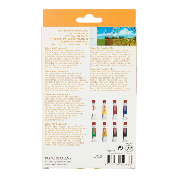 Talens Art Creation Set de Óleo 8 tubos de 12 ml