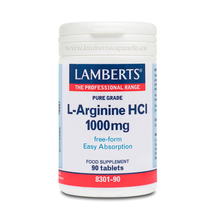 LAMBERTS L-Arginina HCI 1000mg 90 Tabletas LAMBERTS L-Arginina HCI 1000mg 90 Tabletas