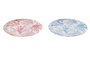 DKD Home Decor Plato Mediterraneo Coral Verde Menta Melamina 20 x 1 x 20 cm (12 Unidades)