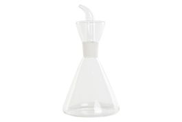 DKD Home Decor Aceitera Básicos Transparente 500ml Vidrio Borosilicato 11.5 x 11.5 x 22 cm