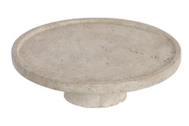 DKD Home Decor Centro de Mesa Cemento Crema 30x30x10 cm (Pack de 2) man-made