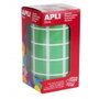Apli Gomets Cuadrados 20mm Verde Rollo de 1770 Unidades