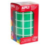 Apli Gomets Cuadrados 20mm Verde Rollo de 1770 Unidades