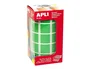 Apli Gomets Cuadrados 20mm Verde Rollo de 1770 Unidades