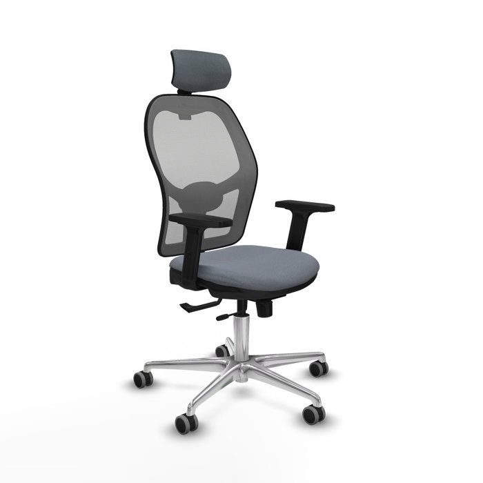 PIQUERAS Y CRESPO Silla de oficina Jorquera con mecanismo Sincro/Traslack Gris PIQUERAS Y CRESPO Silla de oficina Jorquera con mecanismo Sincro/Traslack Gris