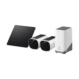 Eufy eufyCam E41 T8144 Kit 2 Cámaras + Homebase3 + Panel Solar 3W Exterior WiFi 2688x1520 IP66