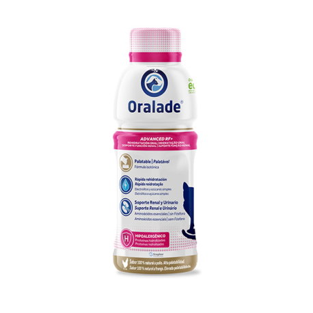 Ecuphar Oralade Advanced RF+ 6x330ml para Gatos Sabor Pollo Ecuphar Oralade Advanced RF+ 6x330ml para Gatos Sabor Pollo