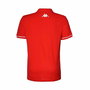 Polo de Manga Corta Hombre Kappa Kappa Barli Rojo 4XL