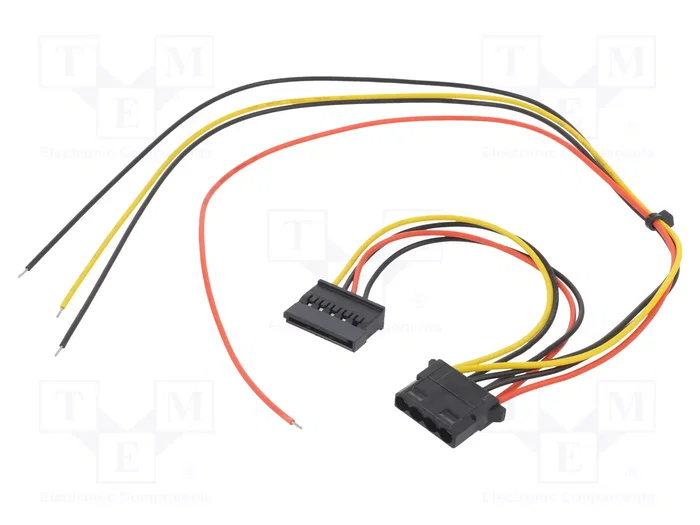 AKYGA Cable de alimentación Molex hembra a SATA hembra de 0,4m AKYGA Cable de alimentación Molex hembra a SATA hembra de 0,4m