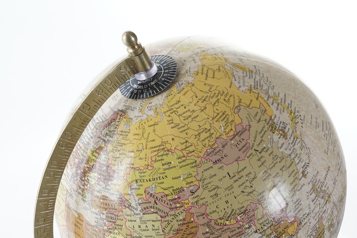 DKD Home Decor Globo Terráqueo Mango y Metal 20cm DKD Home Decor Globo Terráqueo Mango y Metal 20cm