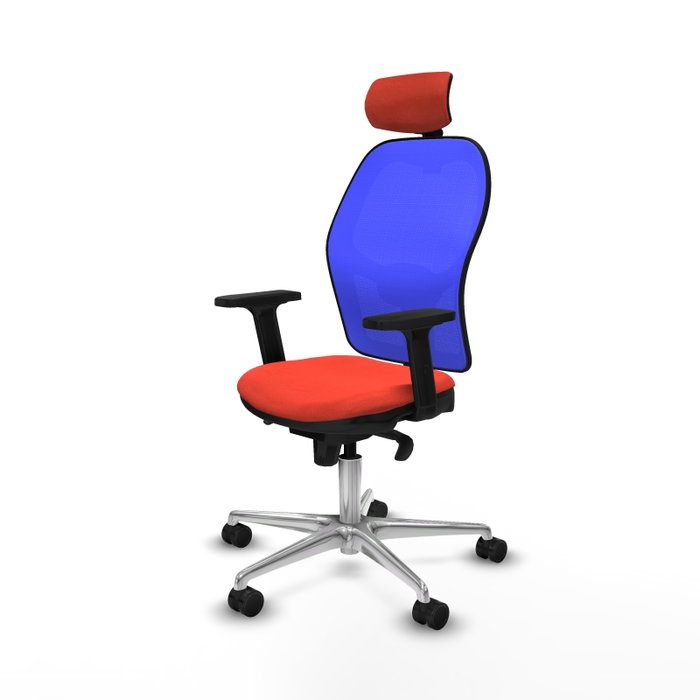 PIQUERAS Y CRESPO Silla de oficina Jorquera Naranja/Azul