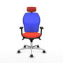 PIQUERAS Y CRESPO Silla de oficina Jorquera Naranja/Azul