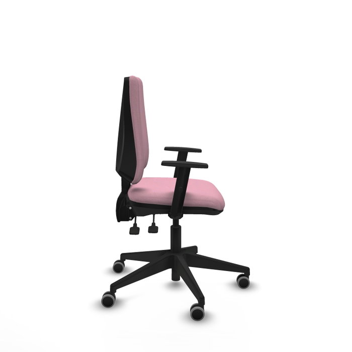 PIQUERAS Y CRESPO Silla de oficina Elche Rosa con mecanismo Asincro