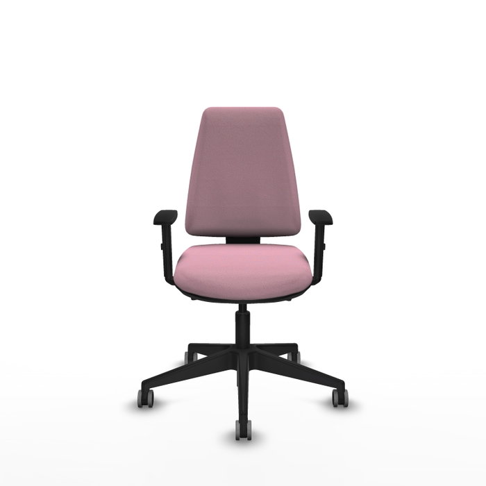 PIQUERAS Y CRESPO Silla de oficina Elche Rosa con mecanismo Asincro