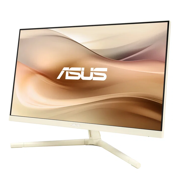 ASUS VU249CFE-M Monitor Gaming IPS 23.8" / 60.5 cm Full HD (1920x1080) 100Hz 1ms Color Oro Light Beige con Eye Care+ y USB-C