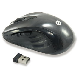Conceptronic CLLM5BTRVWL Ratón Óptico Inalámbrico de 6 Botones Negro