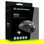 Conceptronic CLLM5BTRVWL Ratón Inalámbrico Óptico USB Negro 6 Botones 1600 DPI para Viajes