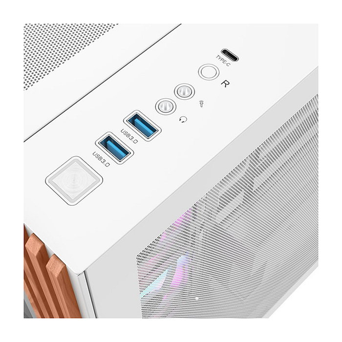 Thermaltake View 380 WS ARGB Midi Tower Blanca PC Caja con Iluminación ARGB