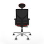 PIQUERAS Y CRESPO Silla de oficina Motilla con mecanismo Sincro/Traslack Naranja oscuro/Negro