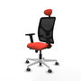 PIQUERAS Y CRESPO Silla de oficina Motilla con mecanismo Sincro/Traslack Naranja oscuro/Negro