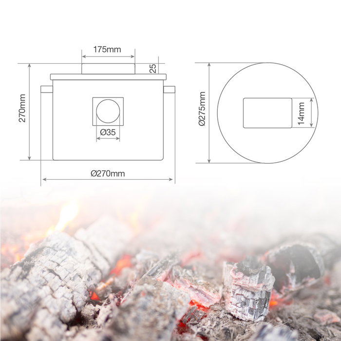 Väline Aspirador de cenizas Dubie 800W